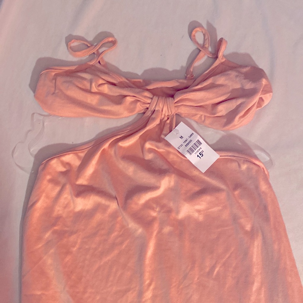 Brand new coral halter top maxi dress